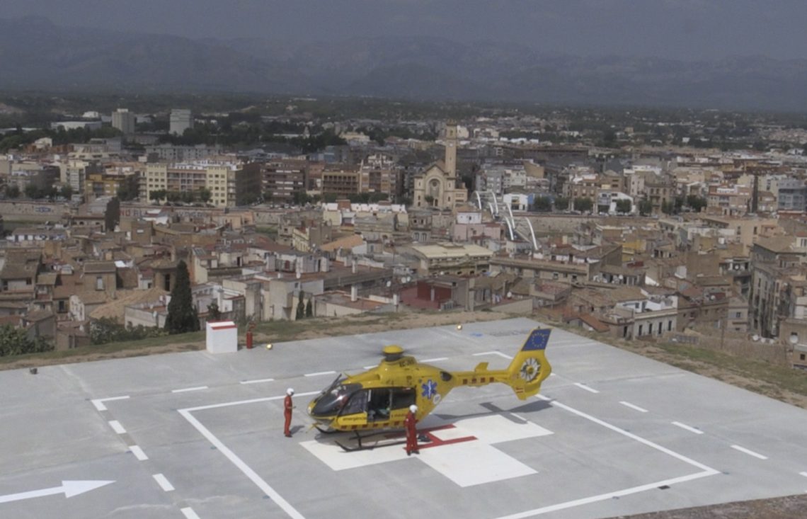 L’heliport de l’hospital Verge de la Cinta ja pot fer vols nocturns