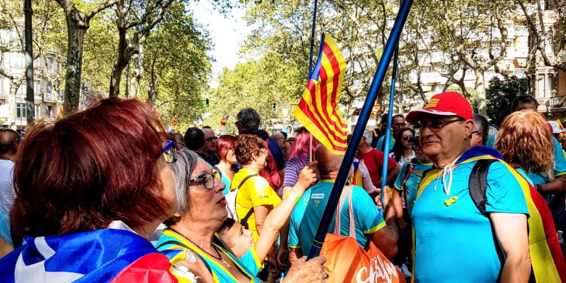 #Fotogaleria: La manifestació de la Diada des del tram ebrenc