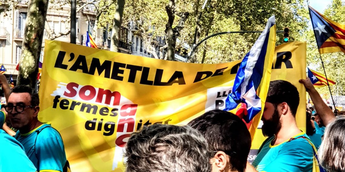 #Fotogaleria: La manifestació de la Diada des del tram ebrenc