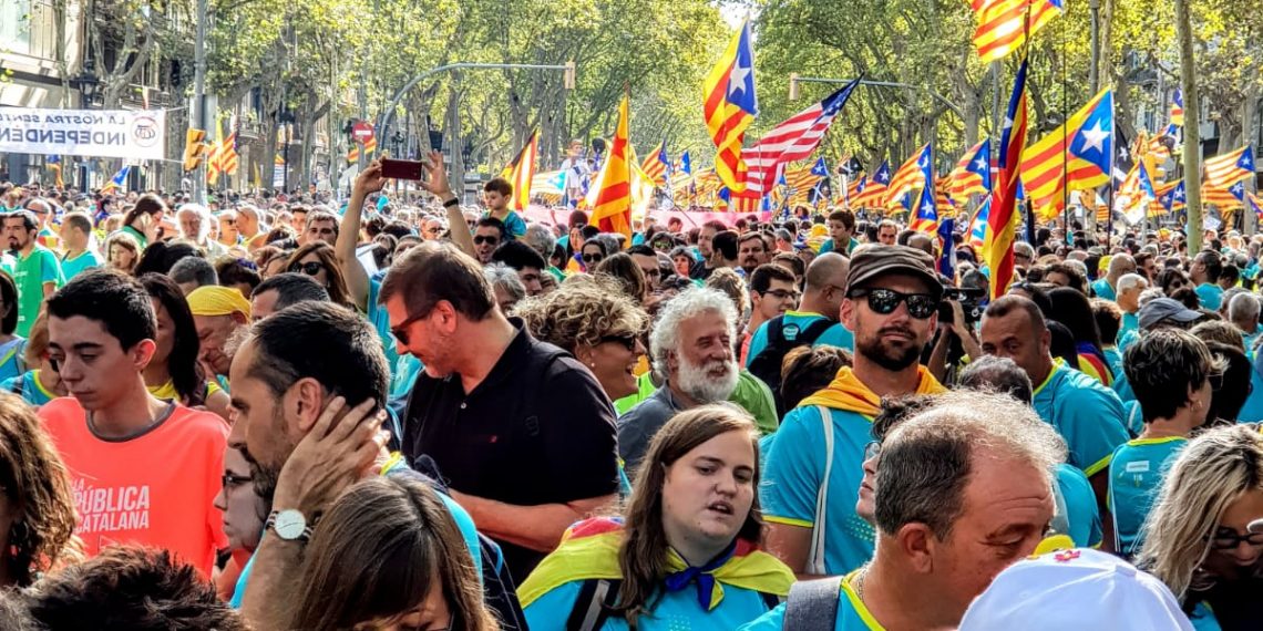 #Fotogaleria: La manifestació de la Diada des del tram ebrenc