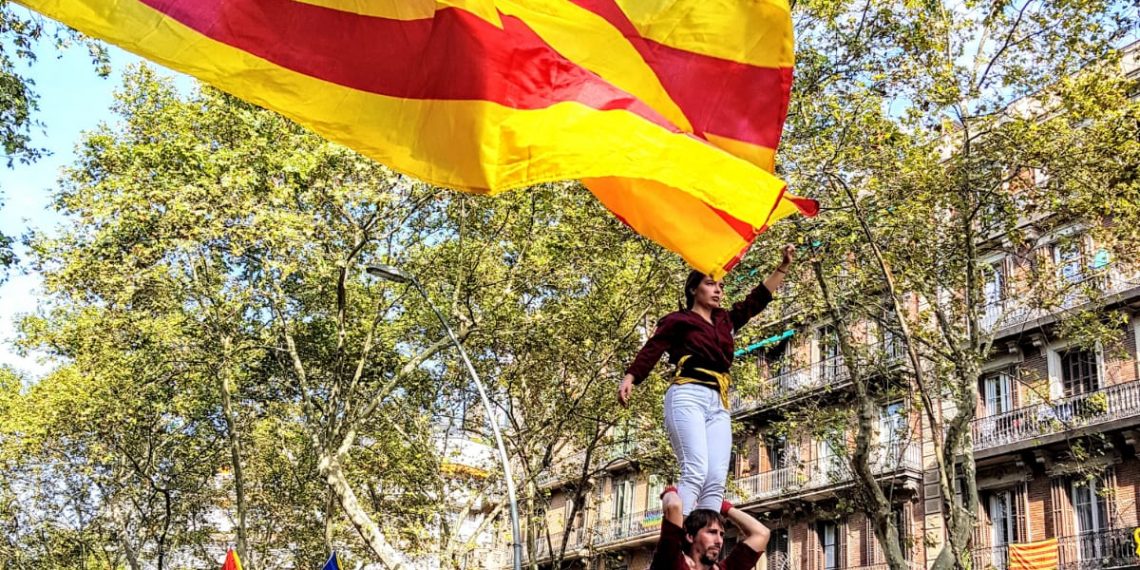 #Fotogaleria: La manifestació de la Diada des del tram ebrenc