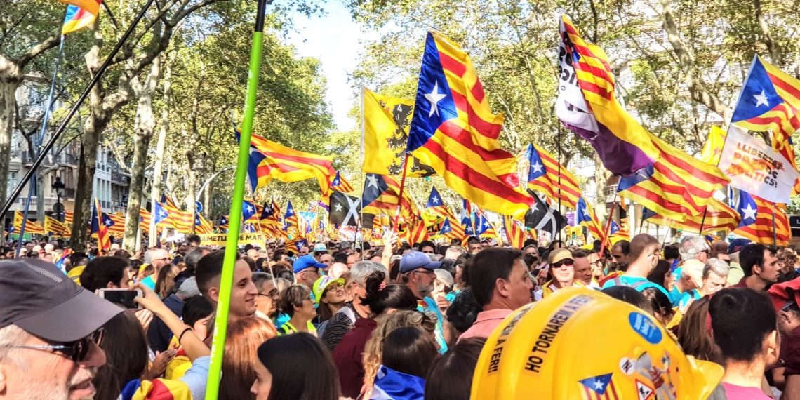 #Fotogaleria: La manifestació de la Diada des del tram ebrenc
