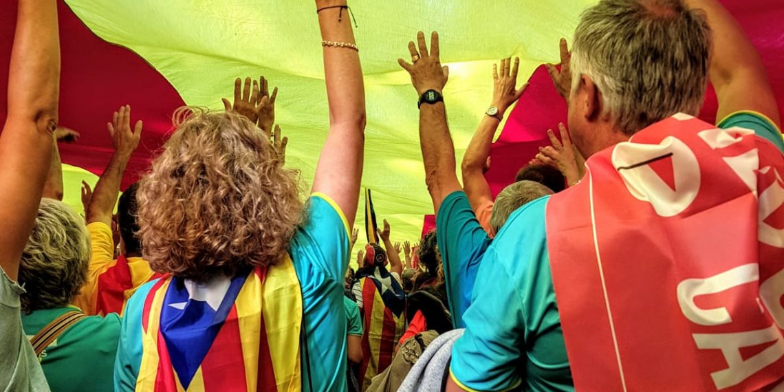 #Fotogaleria: La manifestació de la Diada des del tram ebrenc