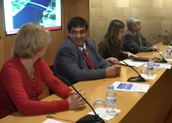 Quan van presentar el projecte del pont Lo Passador a Barcelona