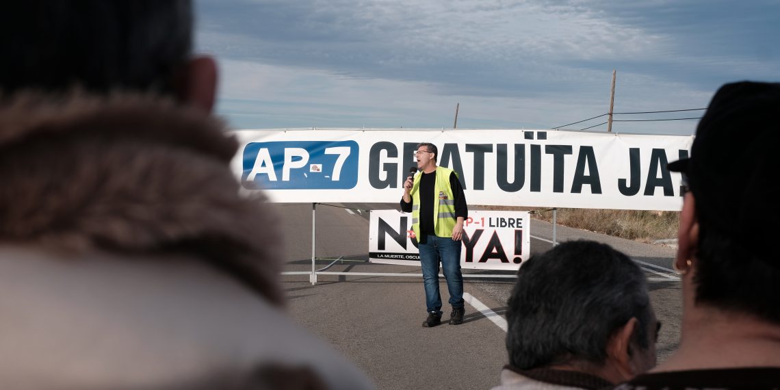 #Fotogaleria: Així va ser l’últim tall de l’N-340 per la gratuïtat de l’AP-7