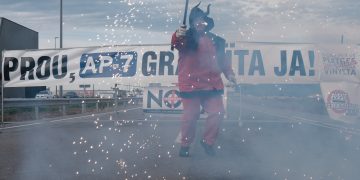 #Fotogaleria: Així va ser l’últim tall de l’N-340 per la gratuïtat de l’AP-7