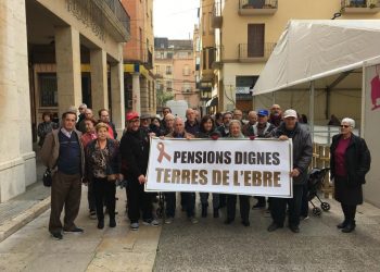 El col·lectiu Pensions Dignes es tornarà a mobilitzar els dilluns a Tortosa i Xerta
