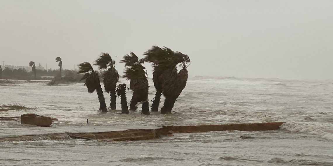 #Fotogaleria: el temporal Glòria agreuja la regressió a la costa de Deltebre