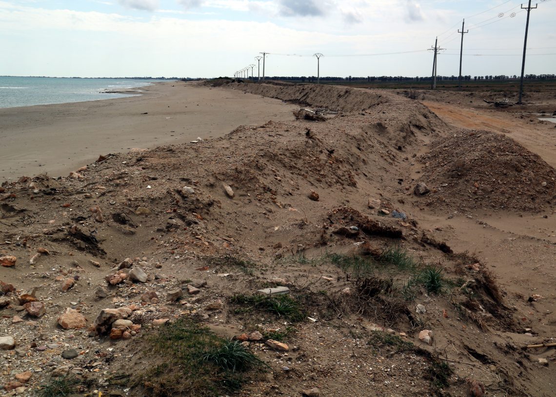 El Delta, pendent de les obres d’emergència pel Gloria aturades pel coronavirus