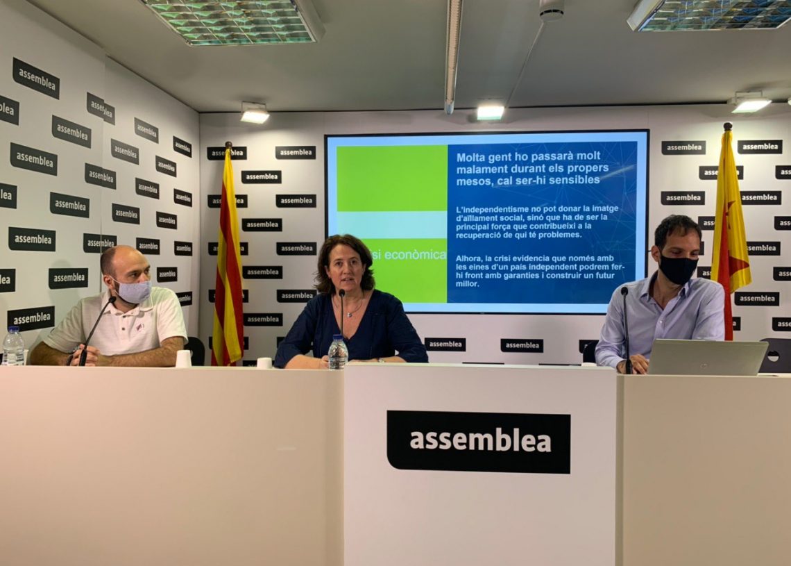 La manifestació de la Diada combinarà una marxa virtual amb una de física davant edificis de l’administració de l’Estat