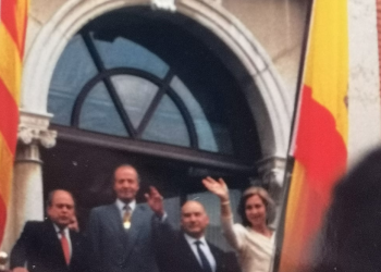 Aquell dia amb Pujol, els reis d’Espanya i Celma al balcó de l’Ajuntament de Tortosa