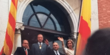 Aquell dia amb Pujol, els reis d’Espanya i Celma al balcó de l’Ajuntament de Tortosa