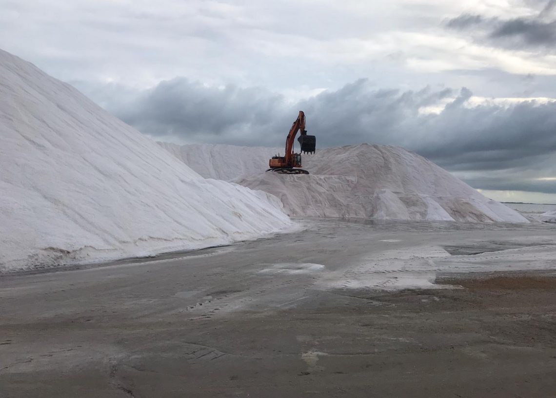 La producció de sal al Delta cau un 50% pels efectes del temporal Glòria