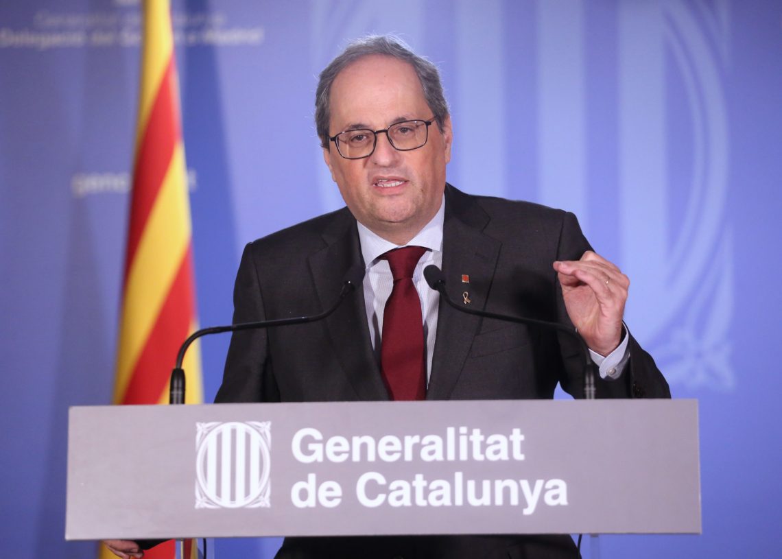 Torra descarta eleccions i culpa l’Estat de la irresponsabilitat d’una possible inhabilitació