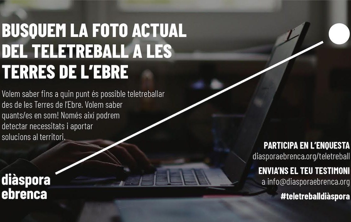 Diàspora Ebrenca fa una crida per visibilitzar el teletreball a les Terres de l’Ebre