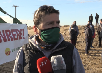 ‘Ni un pam més enrere’, el clam de la Unió de Pagesos per reclamar mesures per al Delta