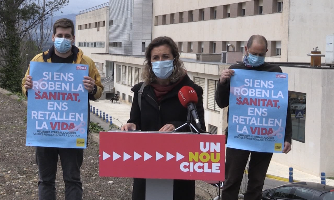 La CUP denuncia que l’hospital de Tortosa es troba ‘al límit’ per la pandèmia
