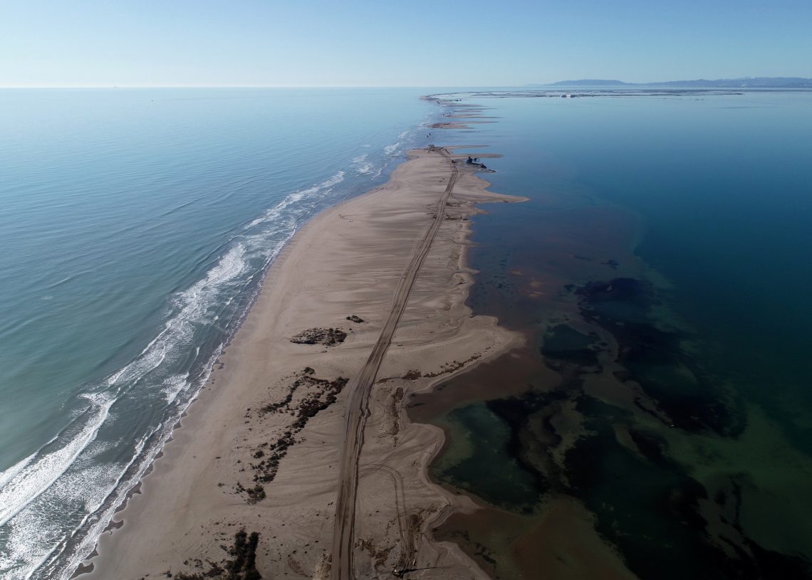 El govern espanyol calcula que un 35% del Trabucador ha quedat submergit