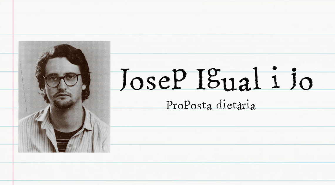 ‘Josep Igual i jo’, la proposta dietària de diLLUMs d’arts al Forn i Editorial Petròpolis