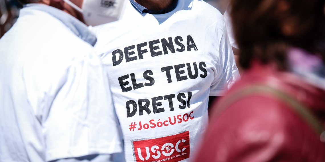 [Fotogaleria] Les millors imatges de la concentració del Primer de Maig a Tortosa