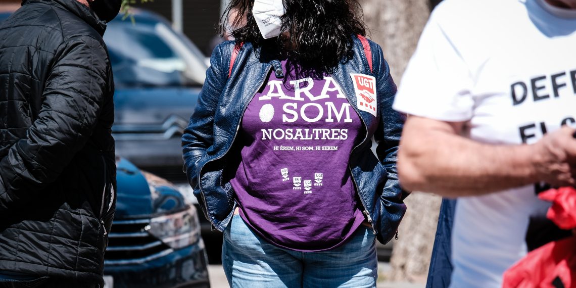 [Fotogaleria] Les millors imatges de la concentració del Primer de Maig a Tortosa