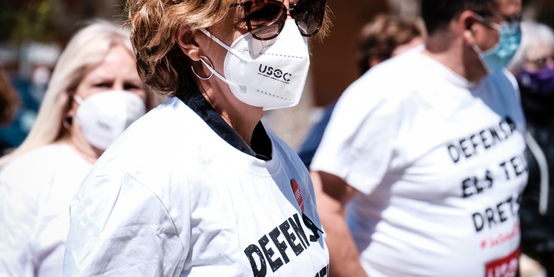 [Fotogaleria] Les millors imatges de la concentració del Primer de Maig a Tortosa