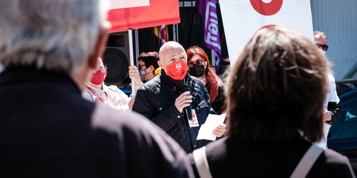 [Fotogaleria] Les millors imatges de la concentració del Primer de Maig a Tortosa