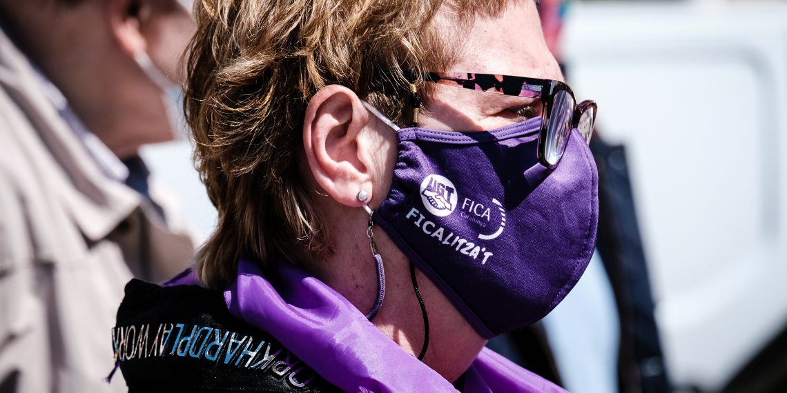 [Fotogaleria] Les millors imatges de la concentració del Primer de Maig a Tortosa