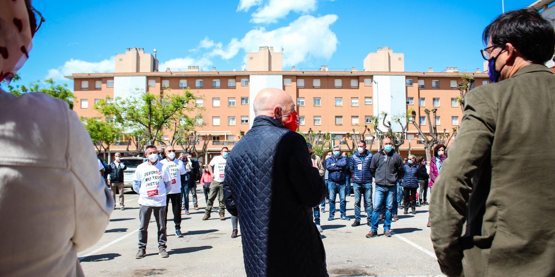 [Fotogaleria] Les millors imatges de la concentració del Primer de Maig a Tortosa