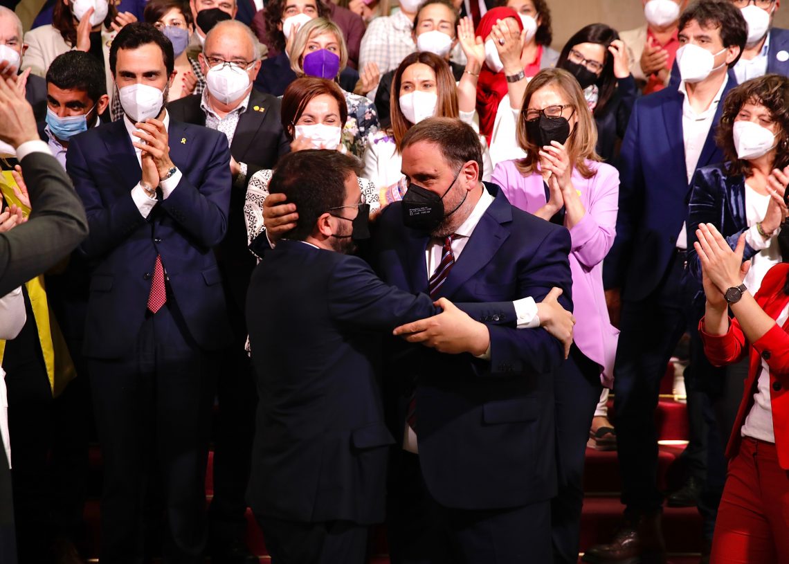 Aragonès, 132è president de la Generalitat amb els vots d’ERC, JxCat i la CUP