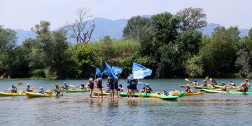 La Piraguada en Defensa de l’Ebre manté viva la lluita antitransvasament