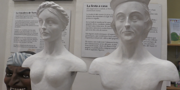 Els gegantons de Rufo i Rubí ja prenen forma