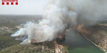 L’incendi de la Pobla de Massaluca ha cremat 75 d’hectàrees d’un potencial de 1.200