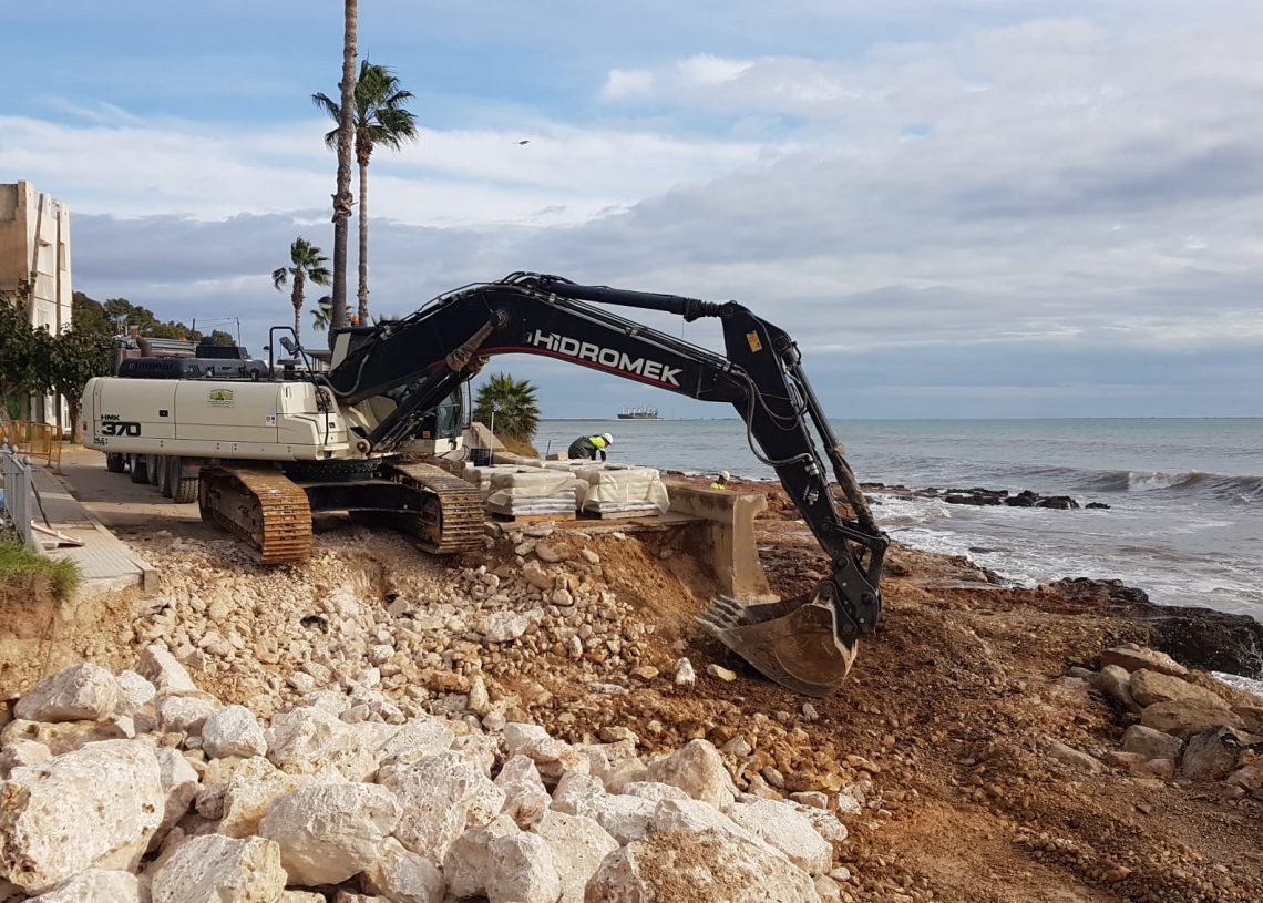 El passeig marítim de les Cases d’Alcanar i les carreteres fins a Ulldecona estaran reparades abans de final d’any