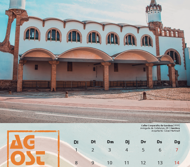 El patrimoni modernista de l’Ebre protagonitza el calendari d’Òmnium Cultural