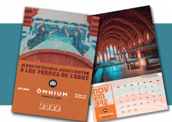 El patrimoni modernista de l’Ebre protagonitza el calendari d’Òmnium Cultural
