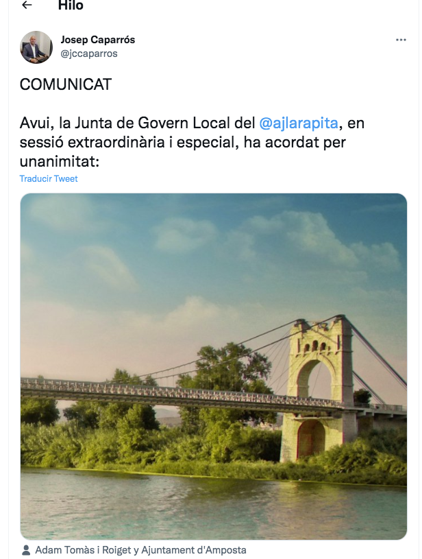 La rèplica de l’alcalde de la Ràpita a la innocentada de l’alcalde d’Amposta: l’annexió del Poblet