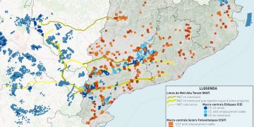 Una desena de línies d’alta tensió ‘trinxaran’ 1.300 quilòmetres de la Catalunya rural