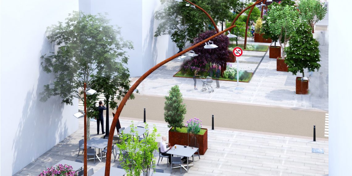 Així serà el renovat carrer Cervantes de Tortosa, convertit en bulevard