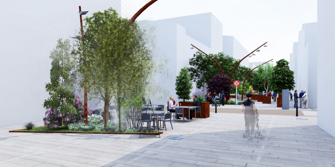 Així serà el renovat carrer Cervantes de Tortosa, convertit en bulevard