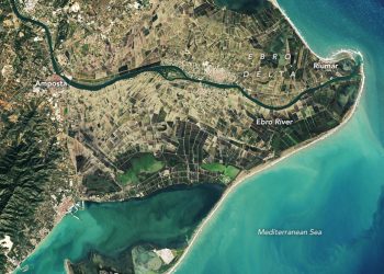 La NASA alerta que la forma del Delta està controlada pel mar i no pel riu