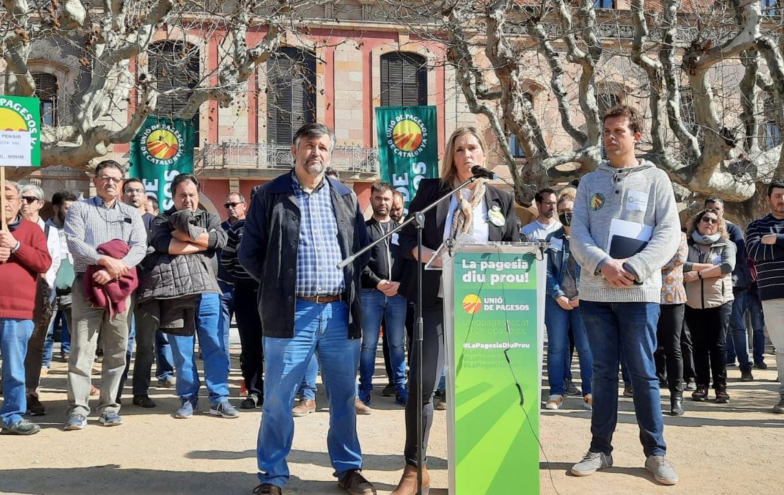 UP convoca #LaPagesiaDiuProu, amb una tractorada i una concentració a Tortosa