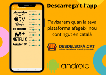 Arriba l’app del web Desdelsofa.cat per saber on poder veure continguts en català