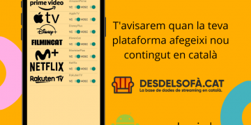 Arriba l’app del web Desdelsofa.cat per saber on poder veure continguts en català