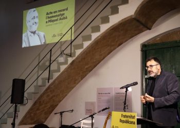 Així va ser l’homenatge d’ERC a l’exalcalde de Gandesa i senador Miquel Aubà