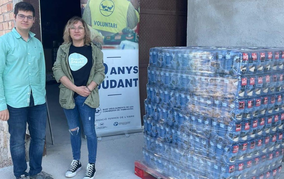 El Moviment Social Delta de l’Ebre i És per Tu donen més de 1.200 quilos de menjar al Banc dels Aliments