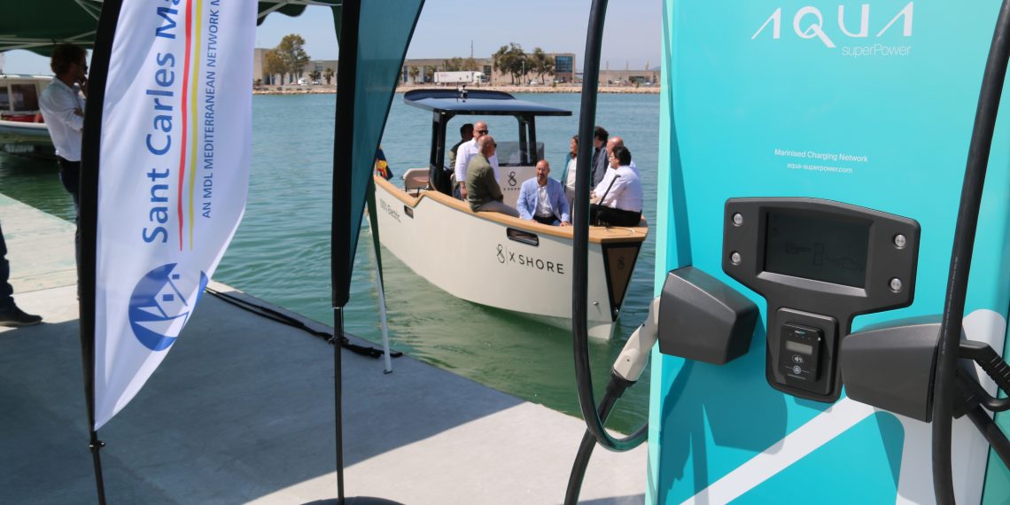 El port de la Ràpita té el primer carregador de vaixells elèctrics de Catalunya i l’Estat