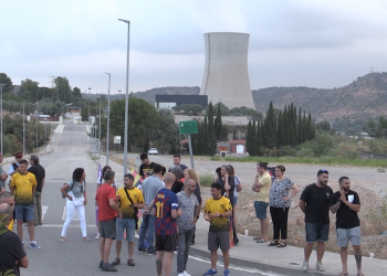 Vaga dels treballadors de Falck de les nuclears d’Ascó i Vandellòs