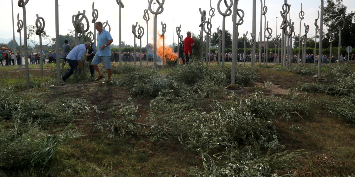 Així ha sigut la manifestació amb tractors de la Unió de Pagesos a Tortosa, contra la prohibició de cremar restes vegetals