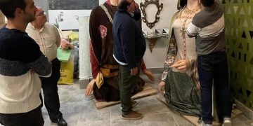 Tortosa envia els gegants Rufo i Rubí a un taller de Reus, per restaurar-los i clonar-los